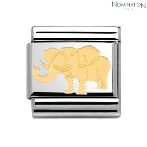 노미네이션 COMPOSABLE Classic AFRICA ANIMALS in stainless steel and 18k gold 030157 (택1)