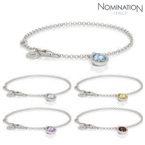 노미네이션 팔찌 SOFIA (소피아) bracelet with semi-precious gemstones 142314(택1)