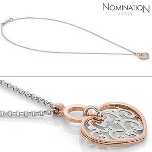 노미네이션 목걸이 ROMANTICA (로만티카) sterling silver necklace (Heart) 141540/004