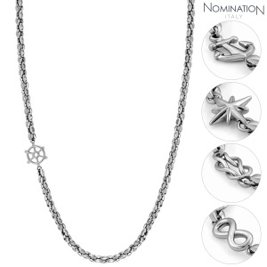 노미네이션 목걸이 ATLANTE (아틀란테) necklace in stainless steel 027502(택1)