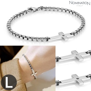 노미네이션 팔찌 MONTECARLO (몬테카를로) bracelet (M210/Large) (Cross) 024323(택1)